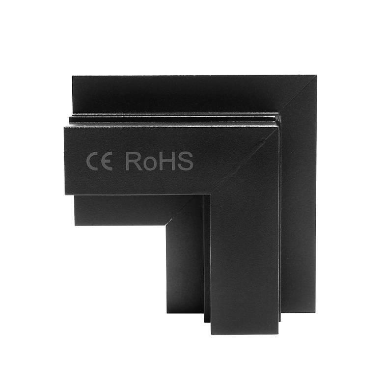 MAG RAIL L-CONNECTOR 3 PHASE BLACK FOR  12.5mm BOARDS