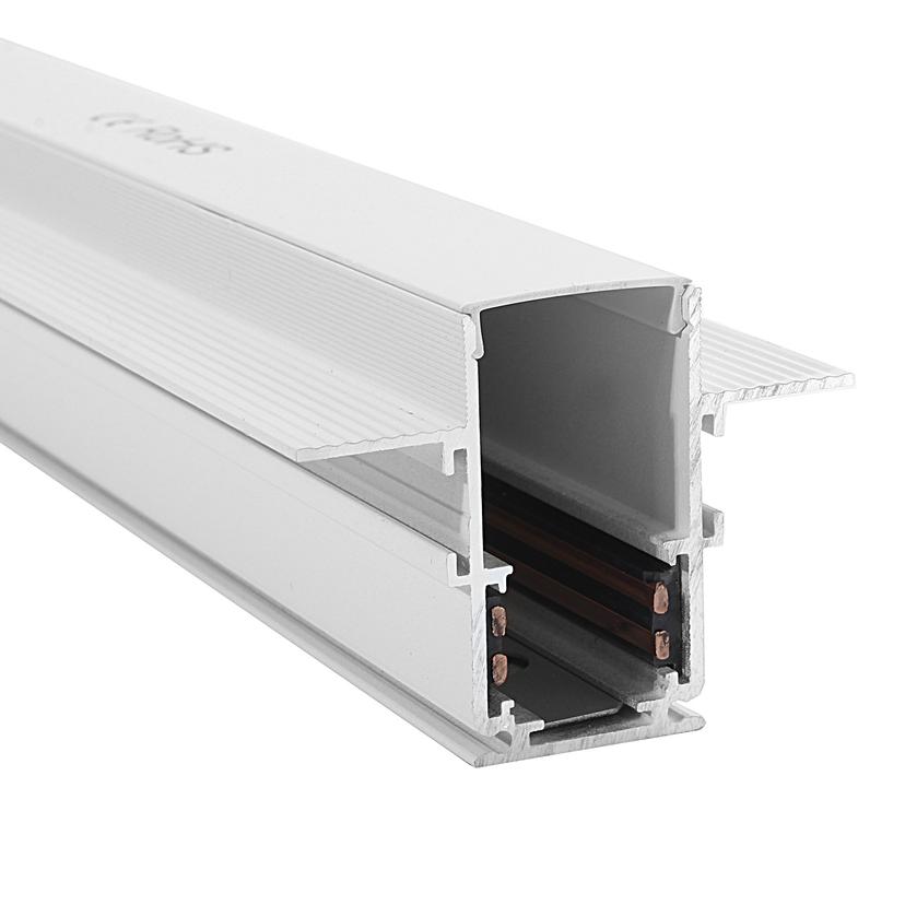 MAGNETIC  1-3 PHASE FLUSH MOUNT RAIL WHITE FOR 12.5mm BOARDS