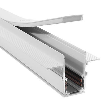 MAGNETIC  1-3 PHASE FLUSH MOUNT RAIL WHITE FOR 12.5mm BOARDS