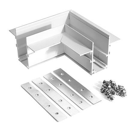 MAG RAIL L-CONNECTOR 1-3 PHASE WHITE  FOR 12.5mm BOARDS