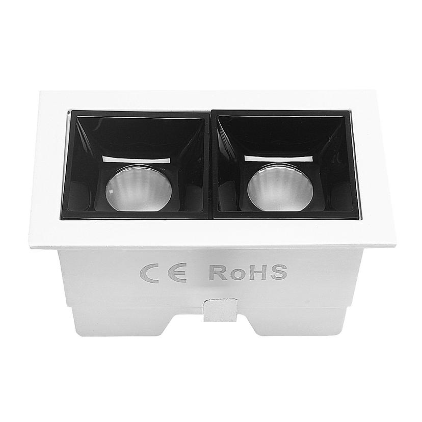 SPOT LINEAR 4W WHITE- BLACK RECESSED