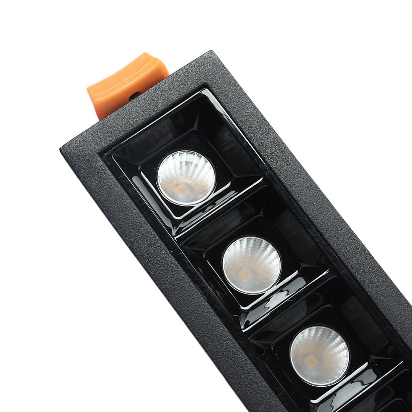 SPOT LINEAR 10W BLACK RECESSED