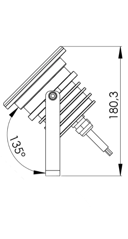 NODUS MEDIUM BRASS 12V/24V DC