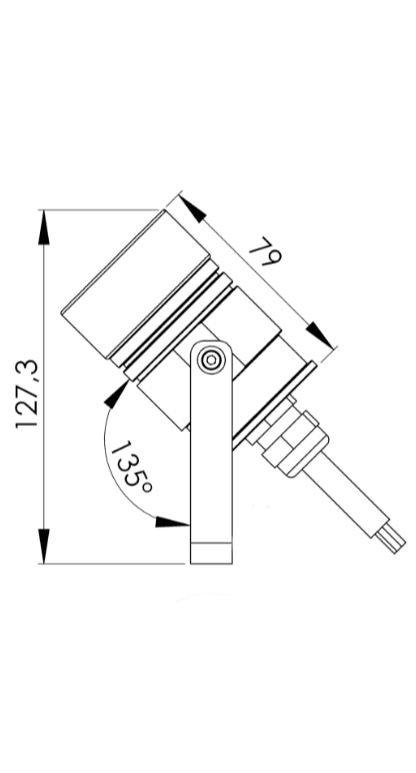 NODUS STANDARD SMOOTH BRASS 12V/24V DC