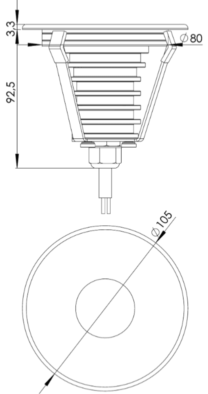 URO STANDARD 105 6W PREMIUM RD 12/24VDC