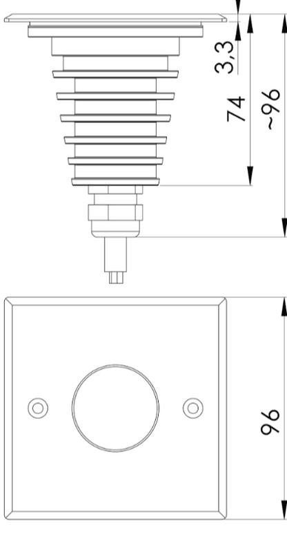 URO STANDARD RGB 96 6W SQ 12/24VDC